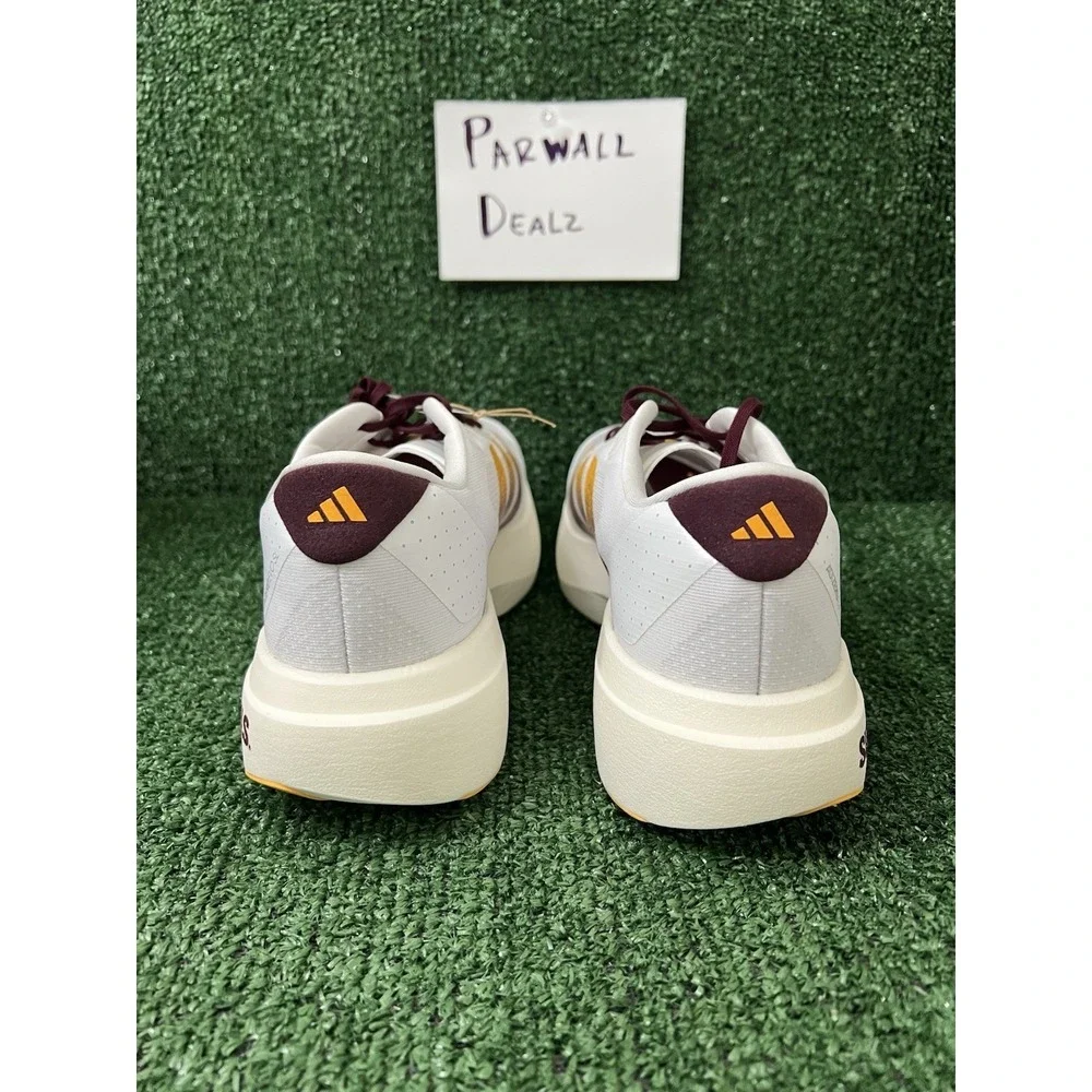 Adidas Adizero Evo SL Arizona State ASU White Running Shoes Men Size 13 JQ4572